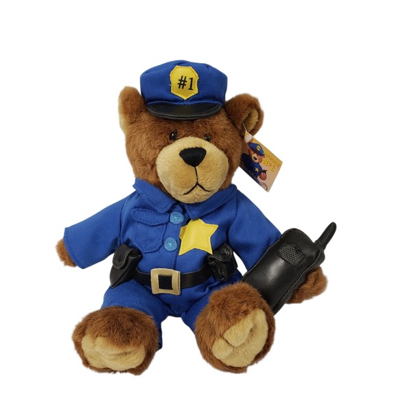 Police Officer Teddy Bear Plush Stuffed Animal Toy Cop Uniform #1 Gift - Picture 1 of 7